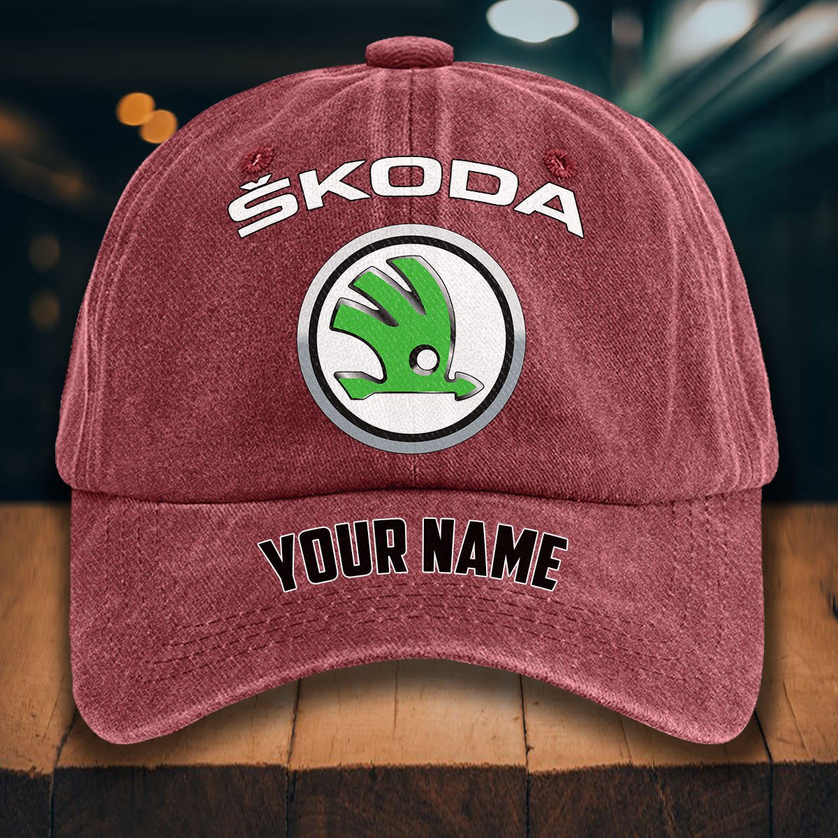 Skoda Auto Gewaschene Denim-Kappe – Bild 14