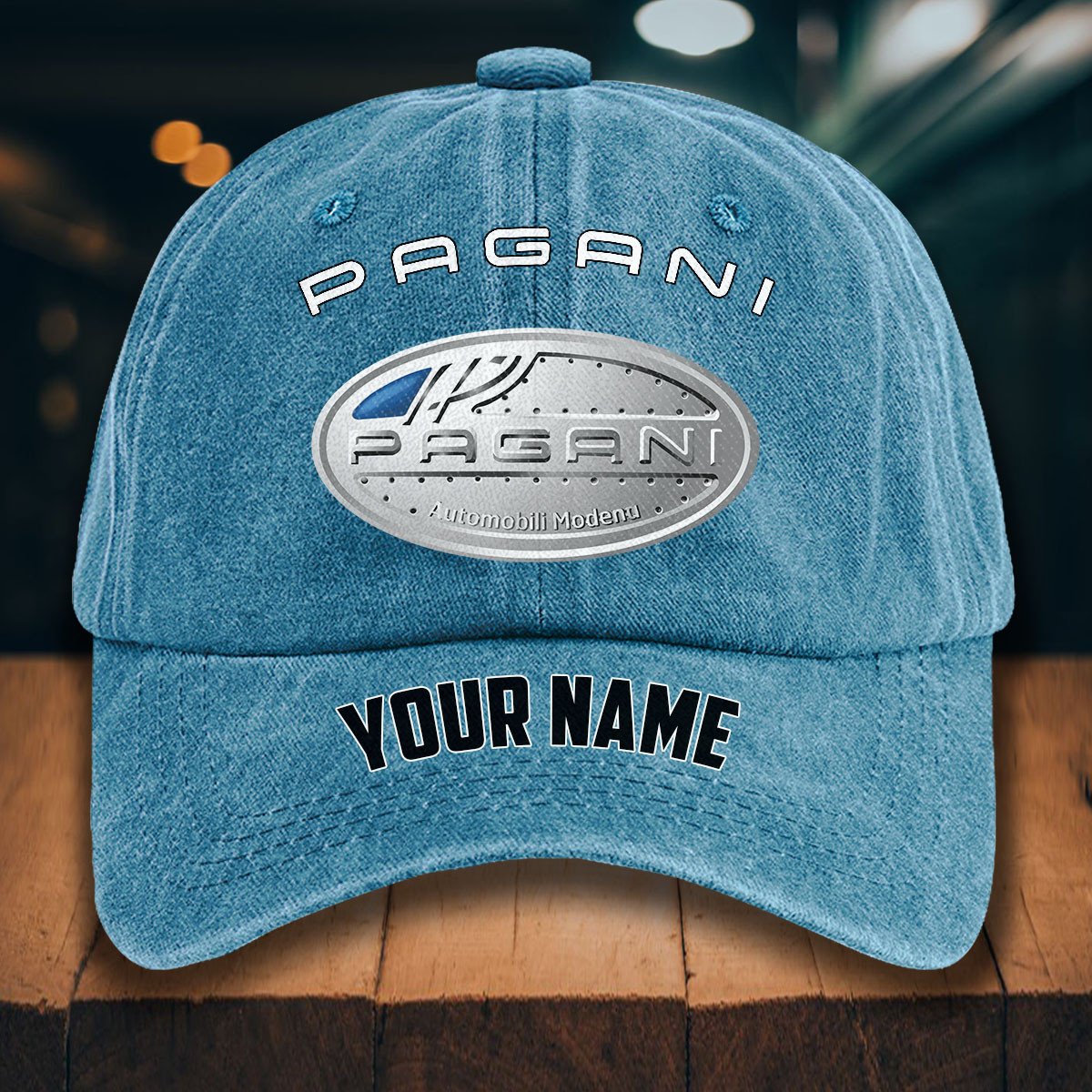 Pagani Gewaschene Denim-Kappe – Bild 2