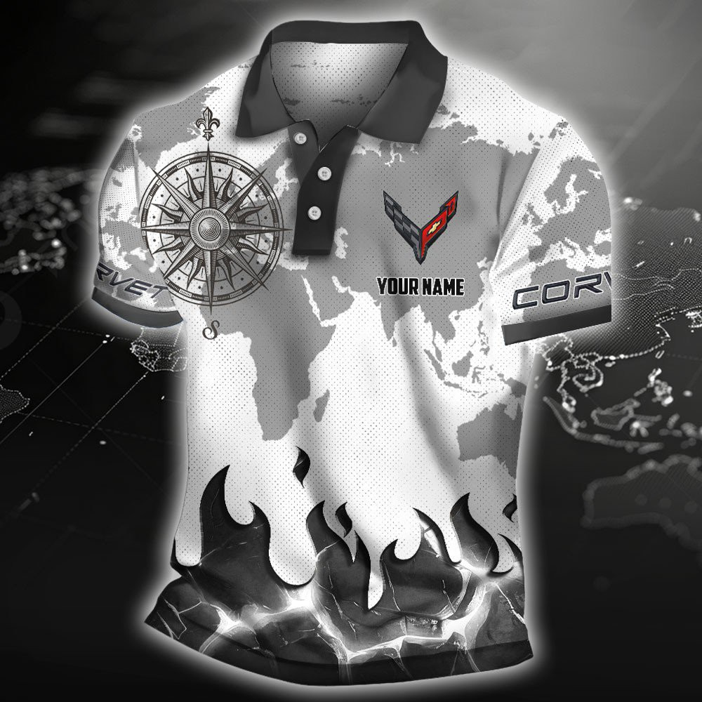 Chevrolet Corvette Poloshirt – Bild 3