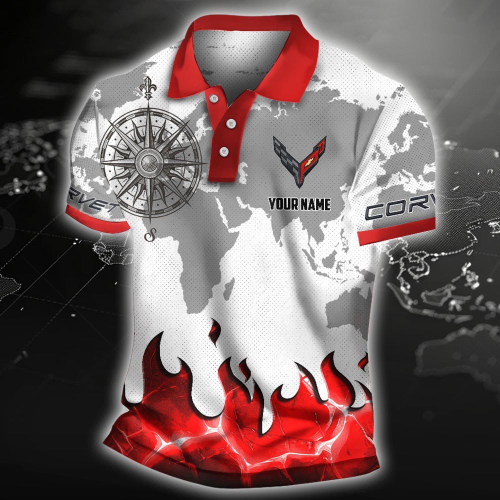 Chevrolet Corvette Poloshirt – Bild 4