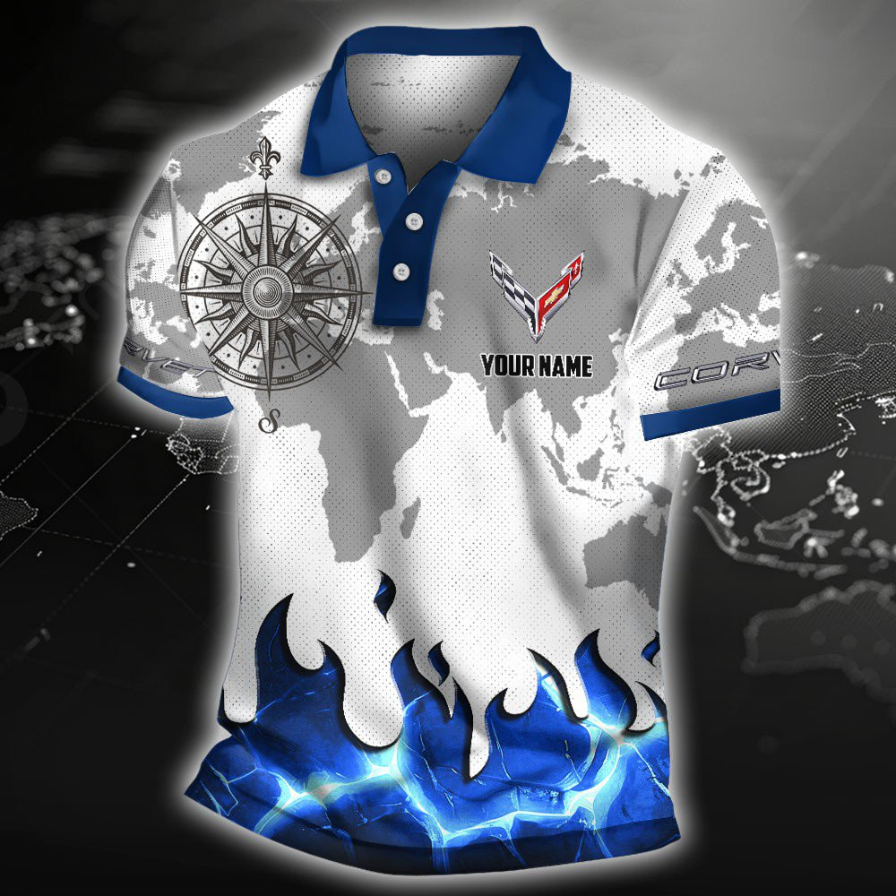 Chevrolet Corvette Poloshirt – Bild 2