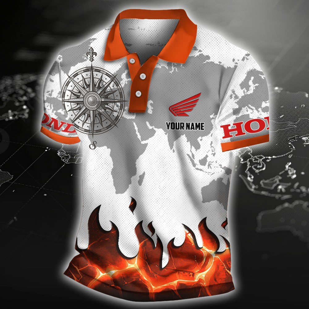Honda Motorcycle Poloshirt – Bild 7