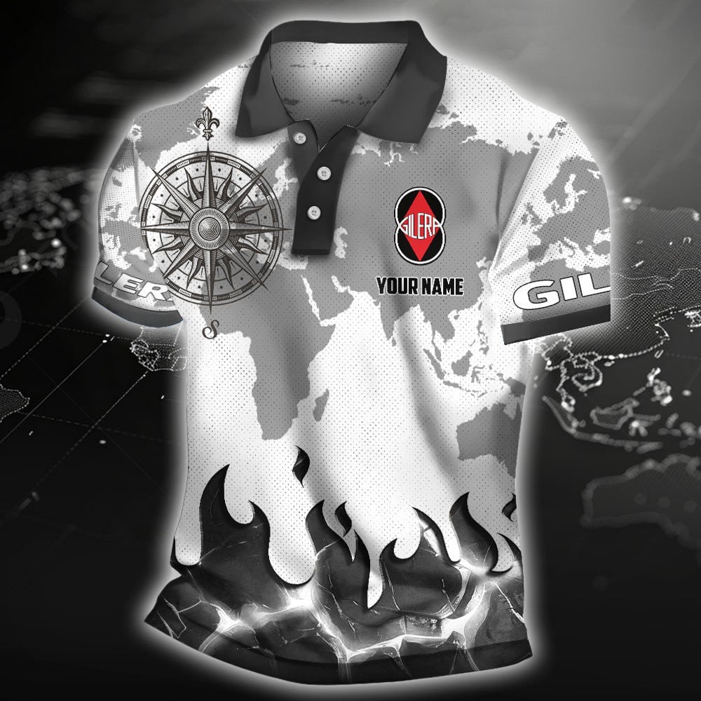 Gilera Motorcycles Poloshirt – Bild 3