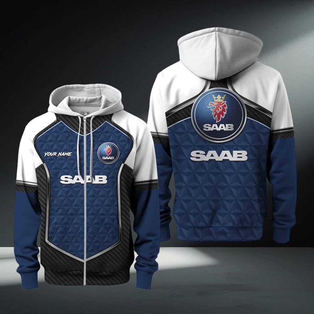 Saab Automobile Zip Hoodie