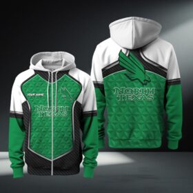 North Texas Mean Green Zip Hoodie