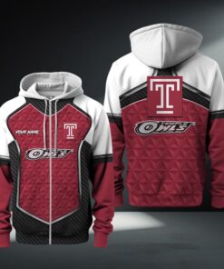 Temple Owls Primary Zip Hoodie