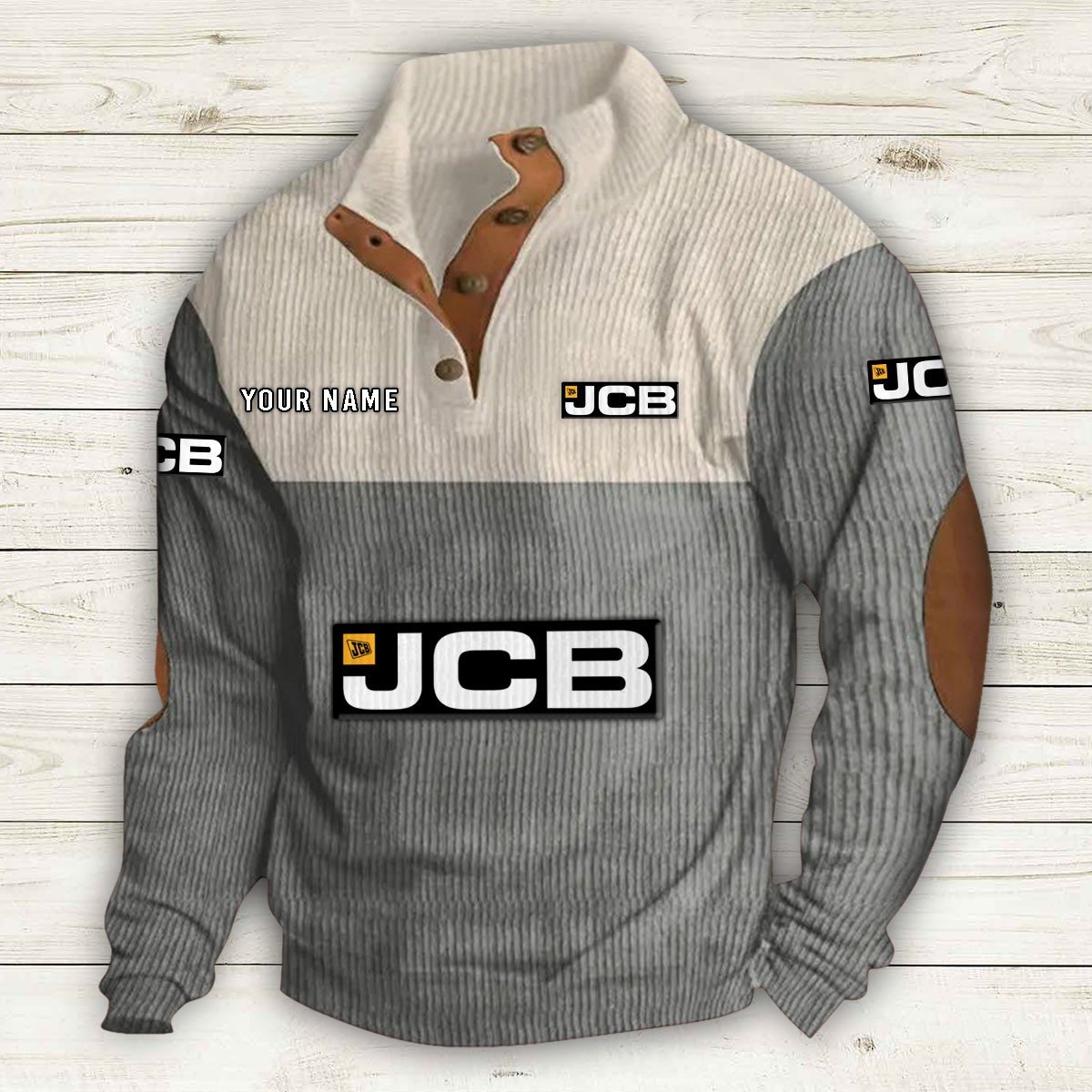 JCB Agricultural Tractors Strickpullover – Bild 3