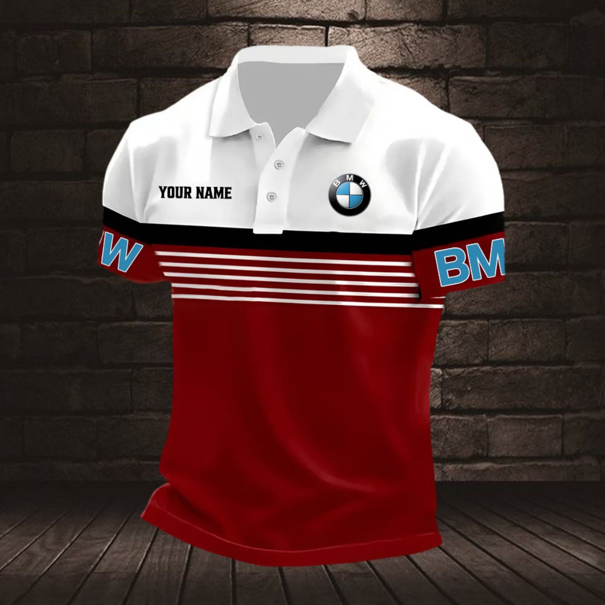 BMW Car Poloshirt – Bild 3