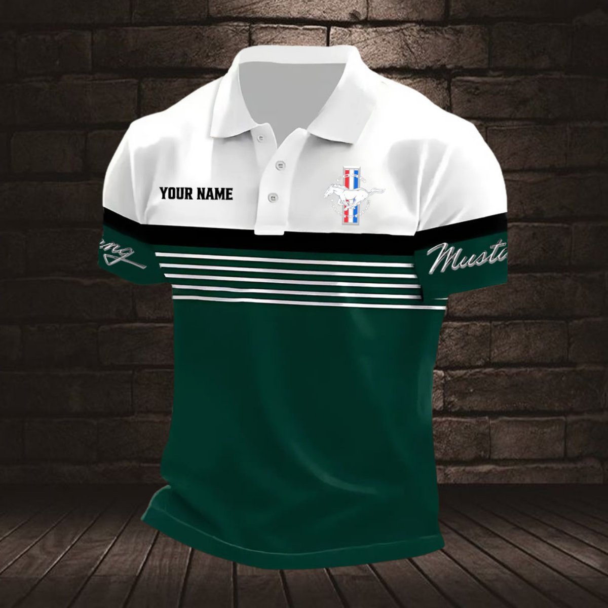 Ford Mustang Poloshirt – Bild 4