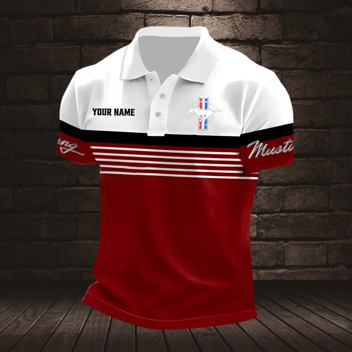 Ford Mustang Poloshirt – Bild 2