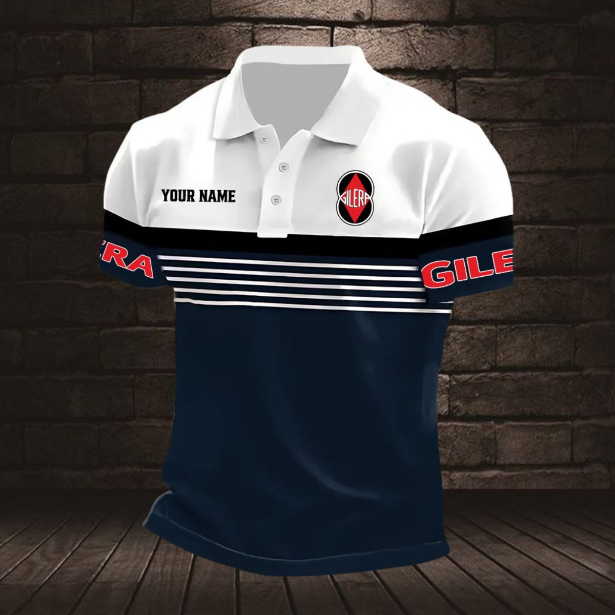 Gilera Motorcycles Poloshirt – Bild 2