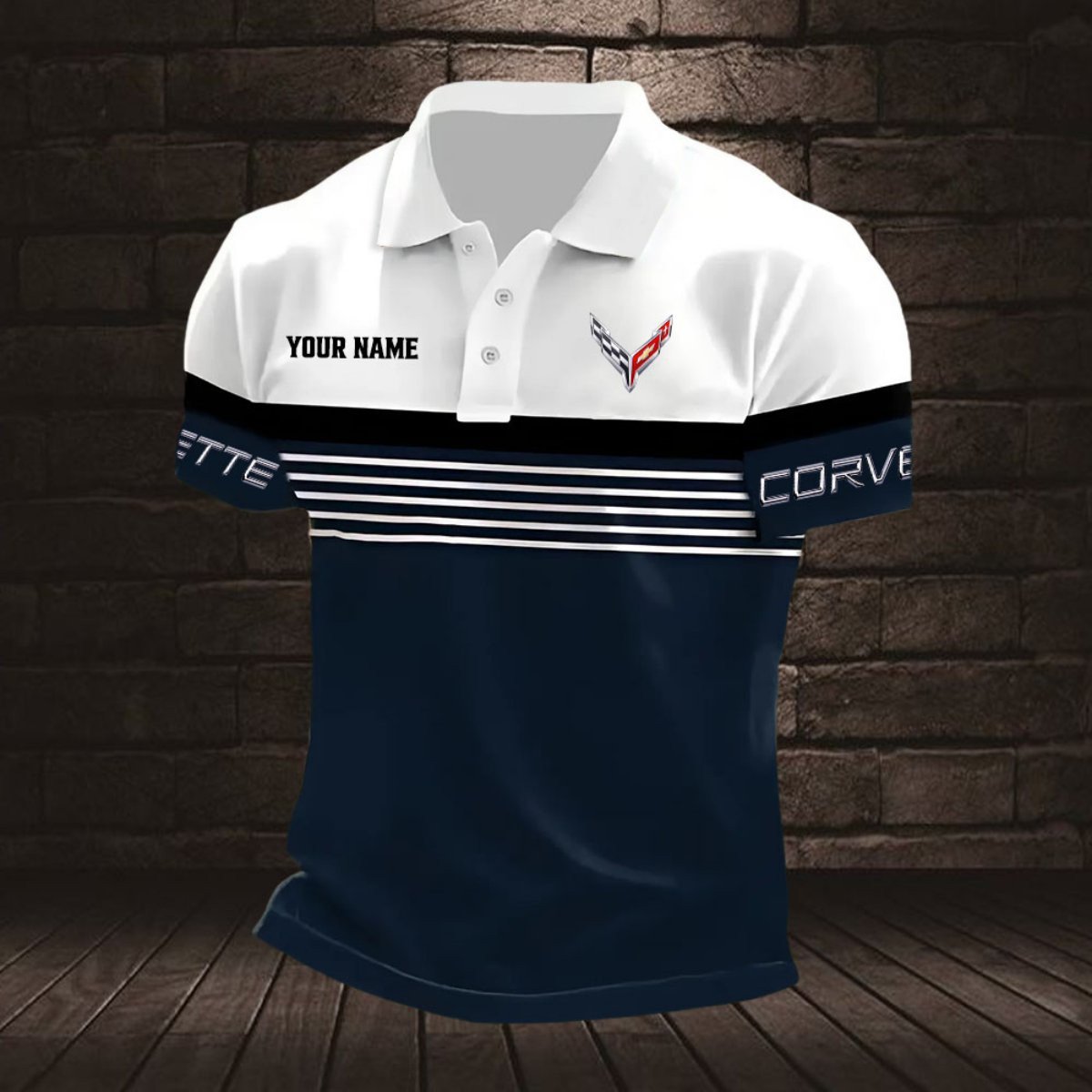 Corvette C8 Poloshirt – Bild 3