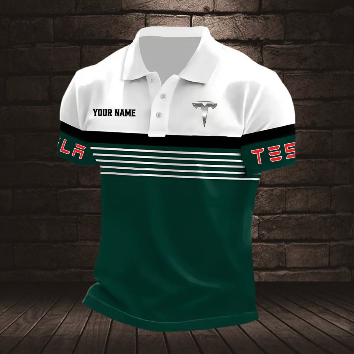 Tesla Poloshirt – Bild 4