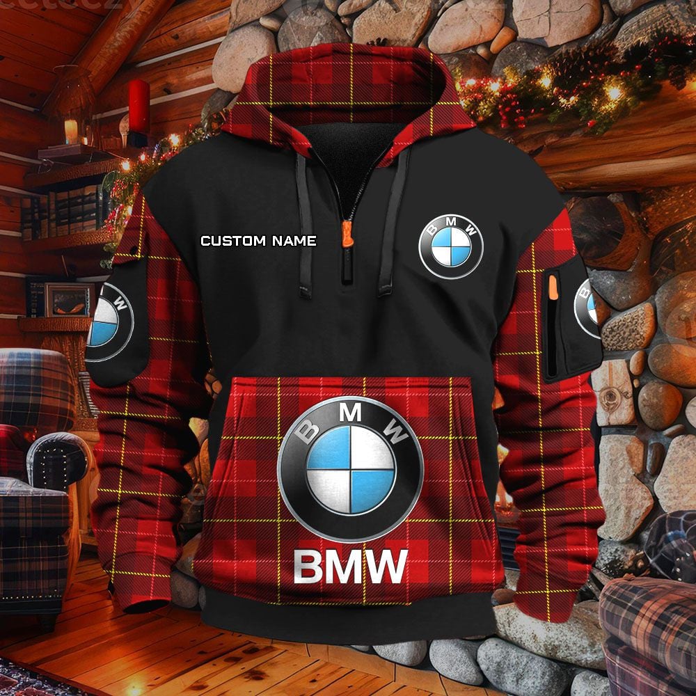 BMW Car Hoodie – Bild 3