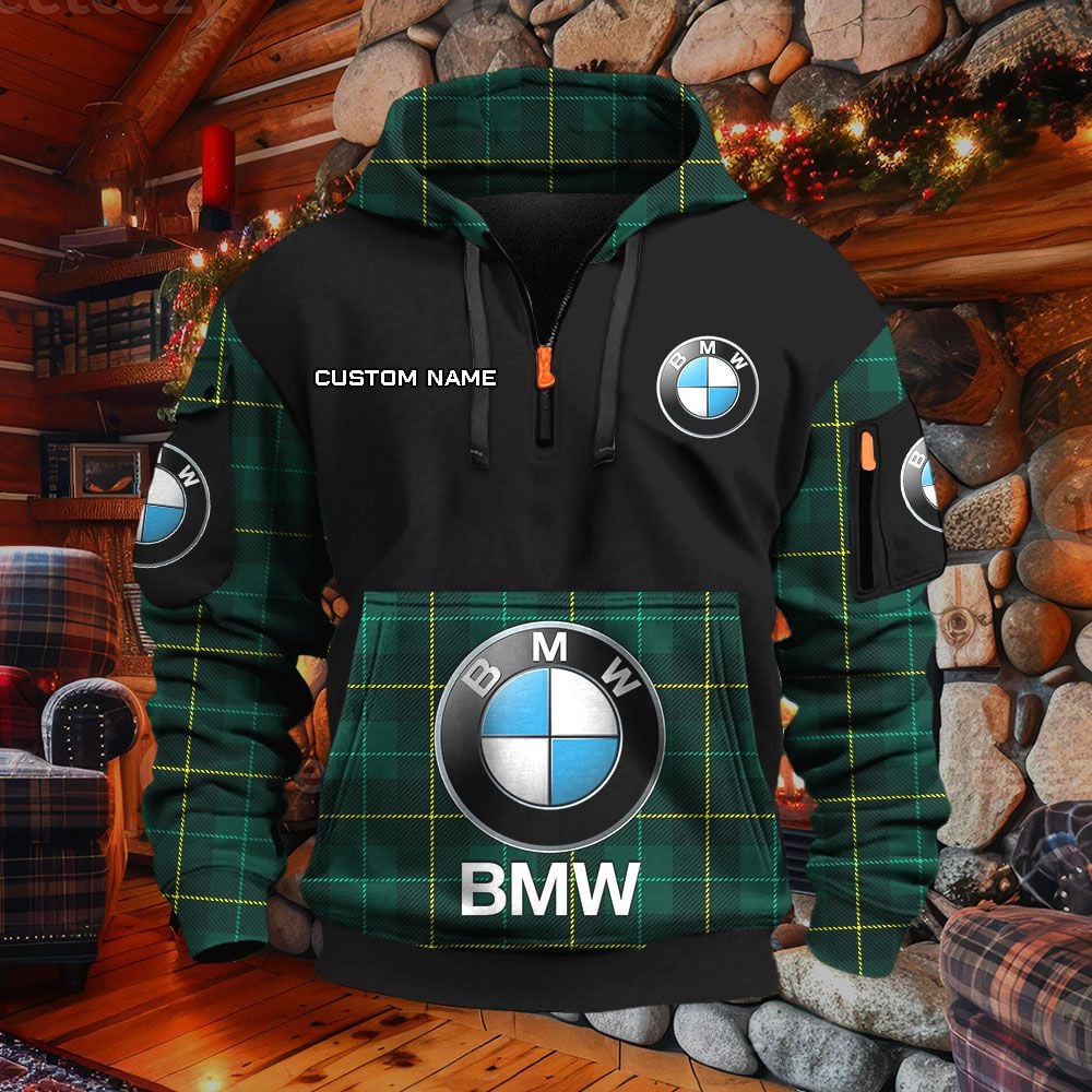 BMW Car Hoodie – Bild 5