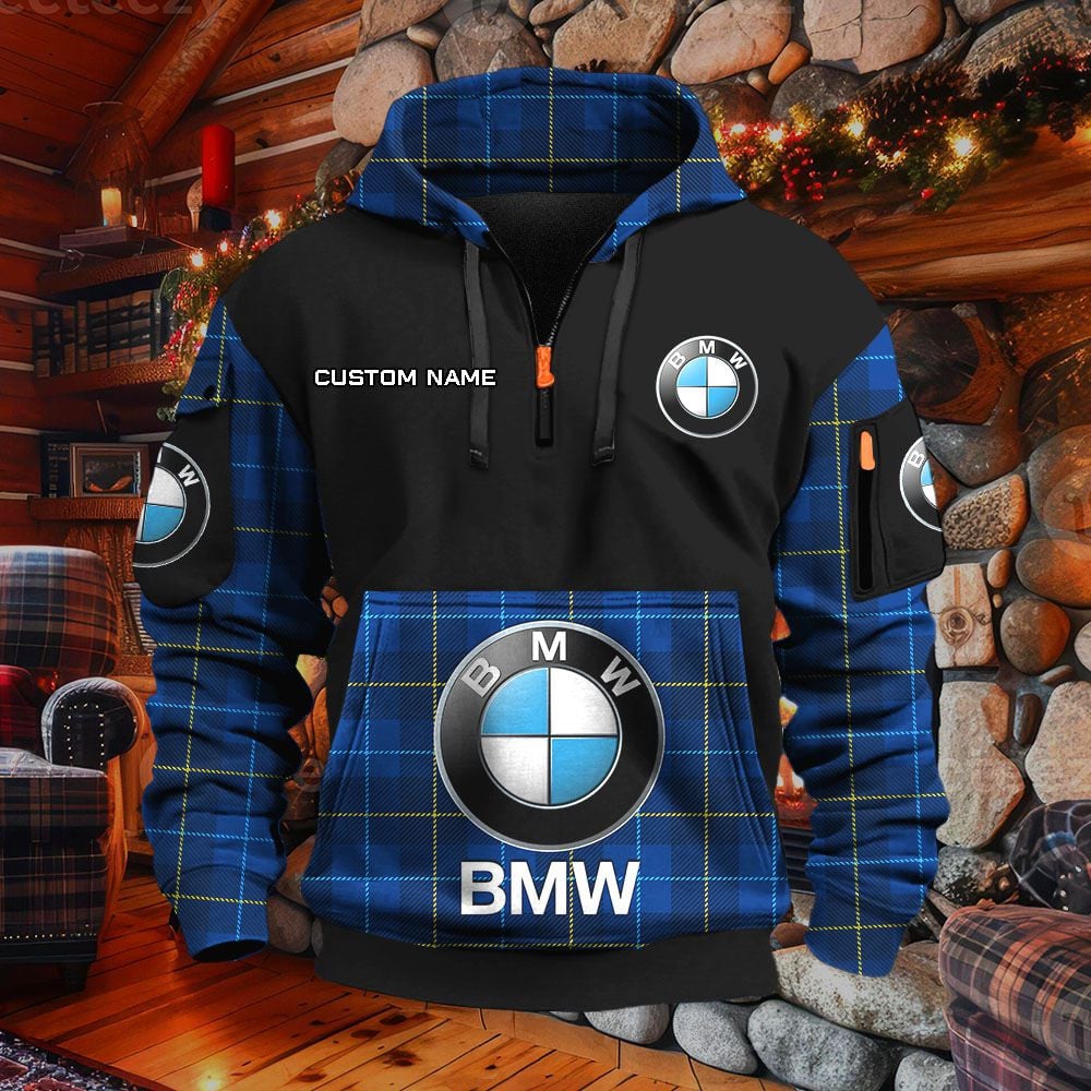 BMW Car Hoodie – Bild 6