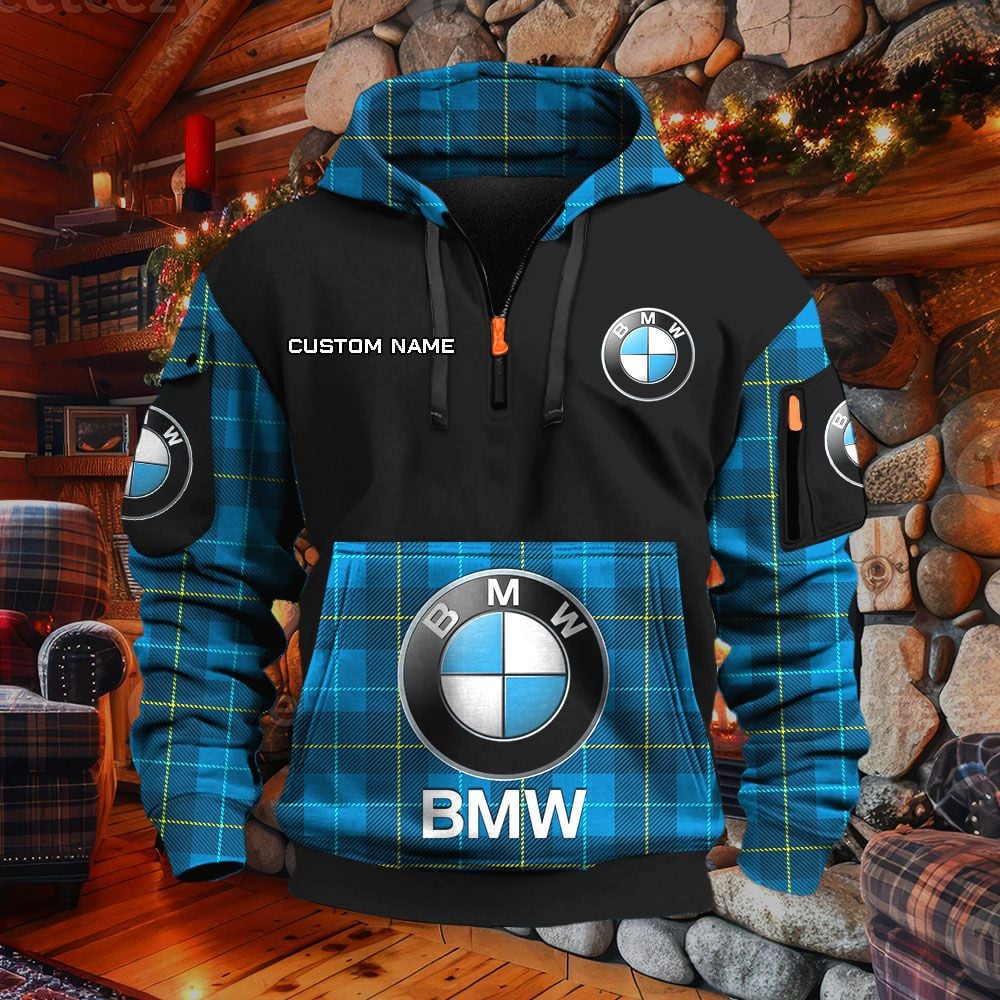 BMW Car Hoodie – Bild 7