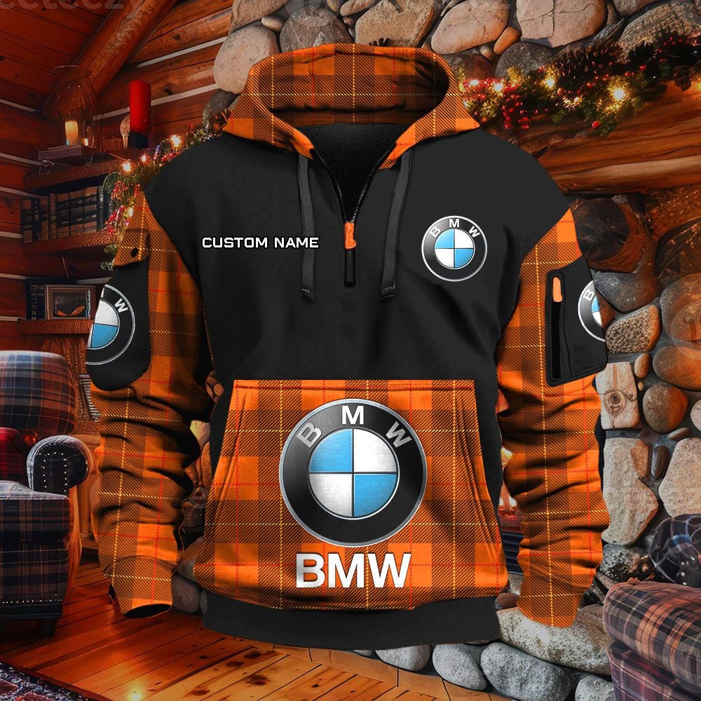 BMW Car Hoodie – Bild 8